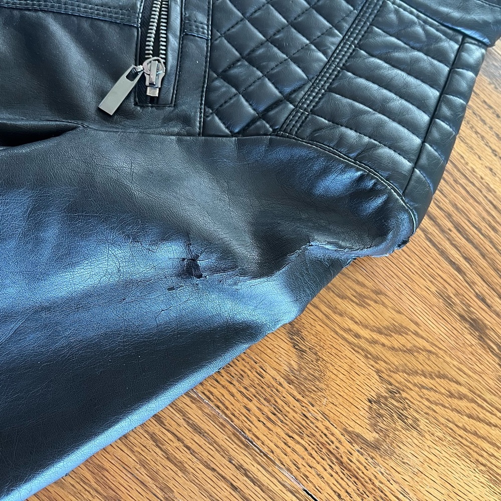 New York & Company Faux Leather Jacket - Picture 6 of 8